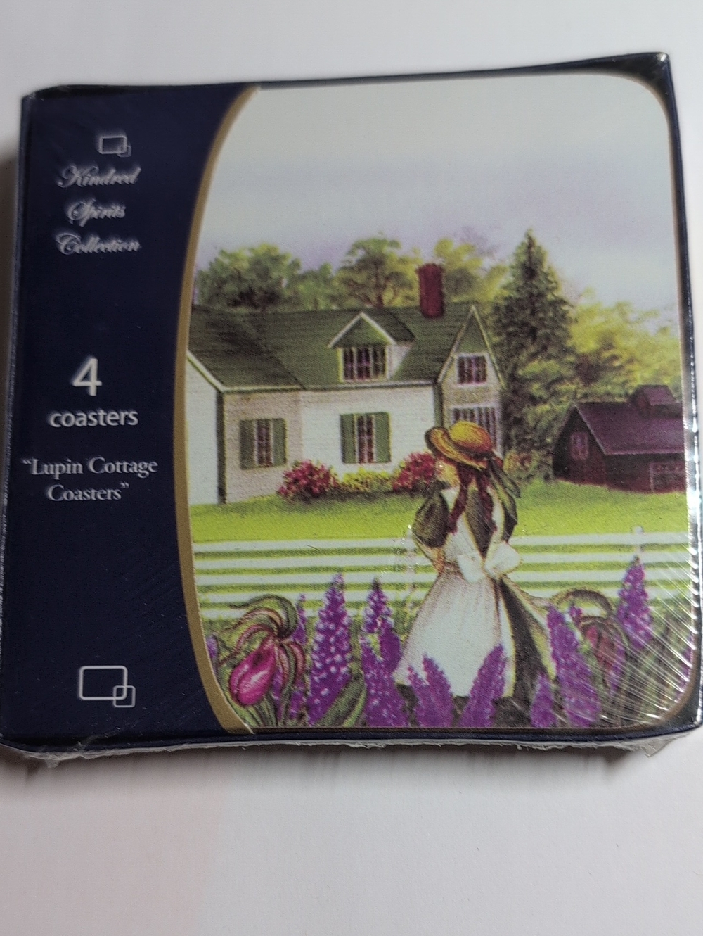 Lupin Cottage Coasters - Purple Floral